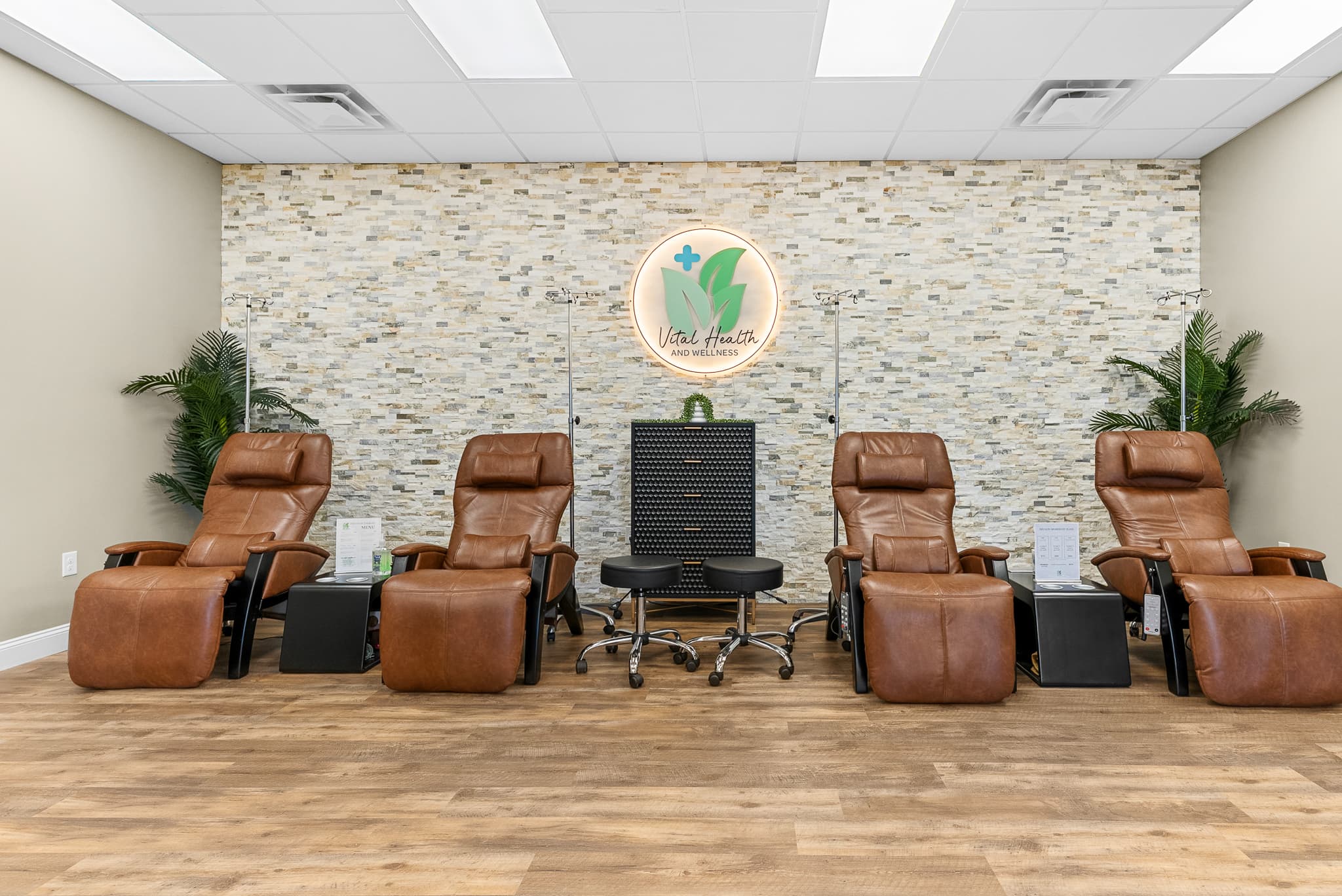 The IV therapy suite at Vital Health and Wellness in Woodlawn, Virginia
